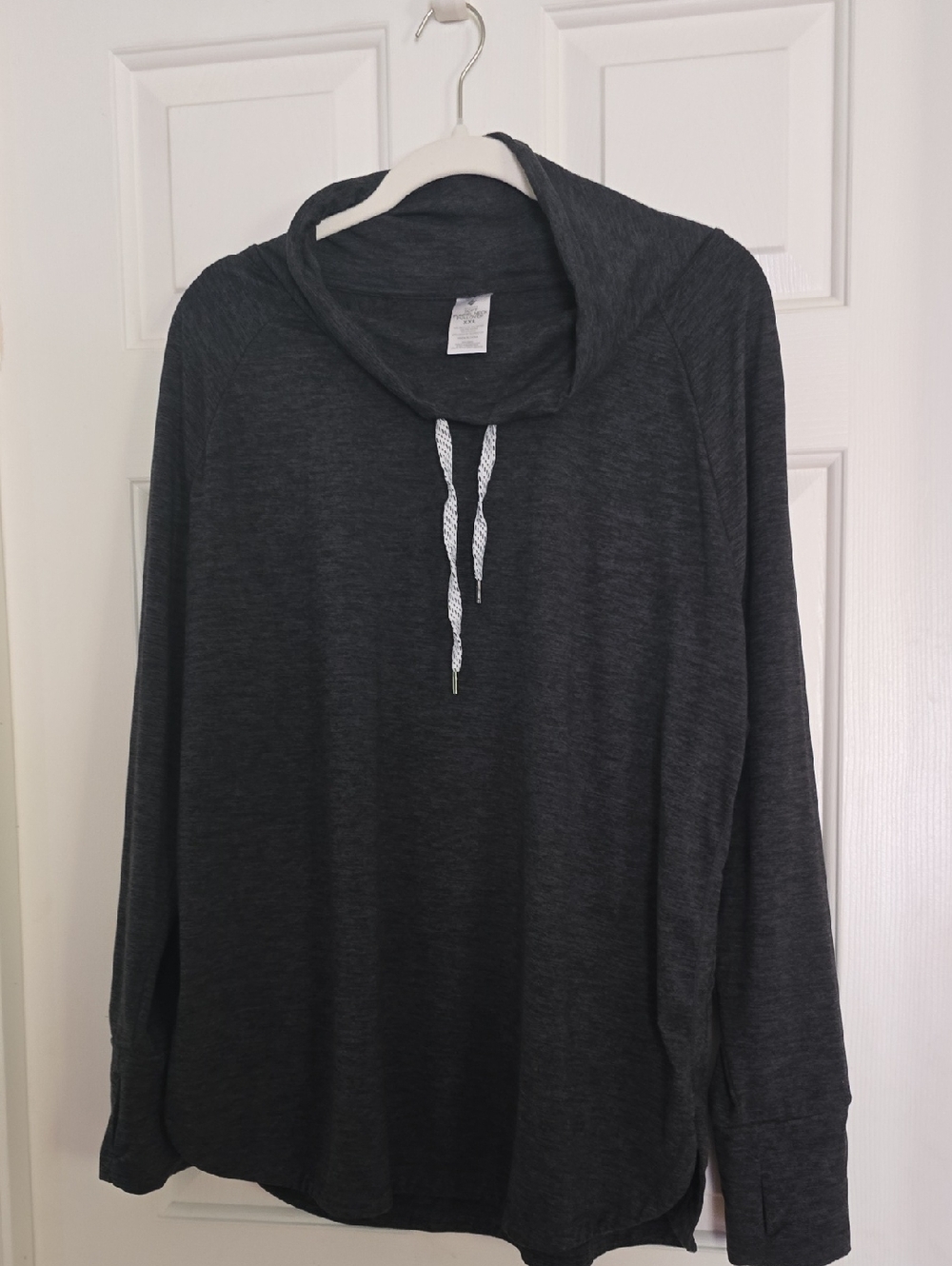 Casual Black Hooded Pullover Sweatshirt - Unbranded